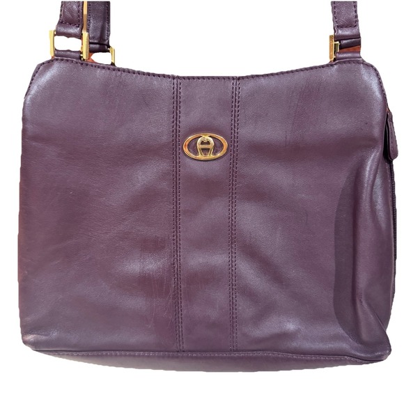 Etienne Aigner Women's Vintage Red Ox Blood Handmade Leather Shoulder Bag - Picture 1 of 8
